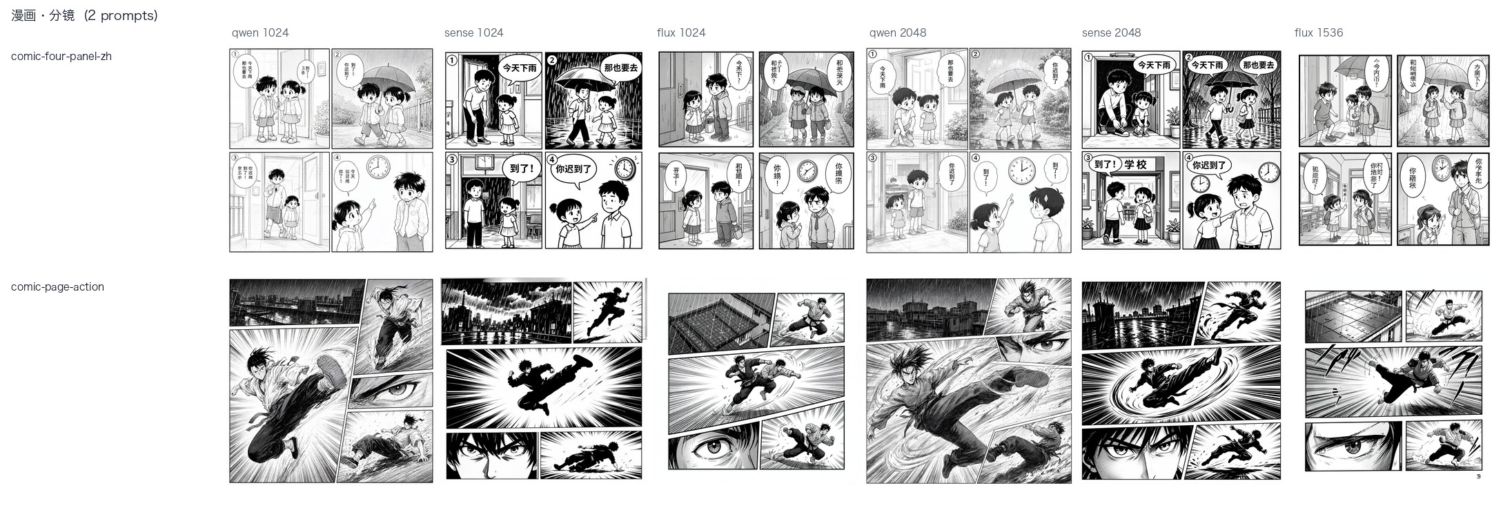 Comic contact sheet